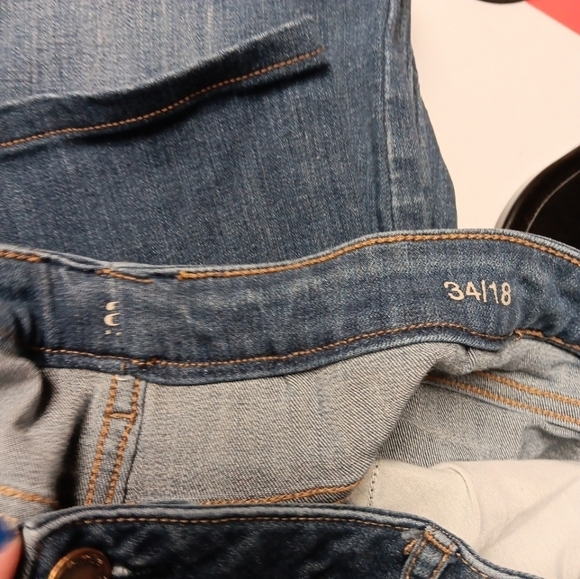 ana a new approach Jeans Bootcut 18 Medium Wash Blue Denim Stretch Cotton - Picture 7 of 8